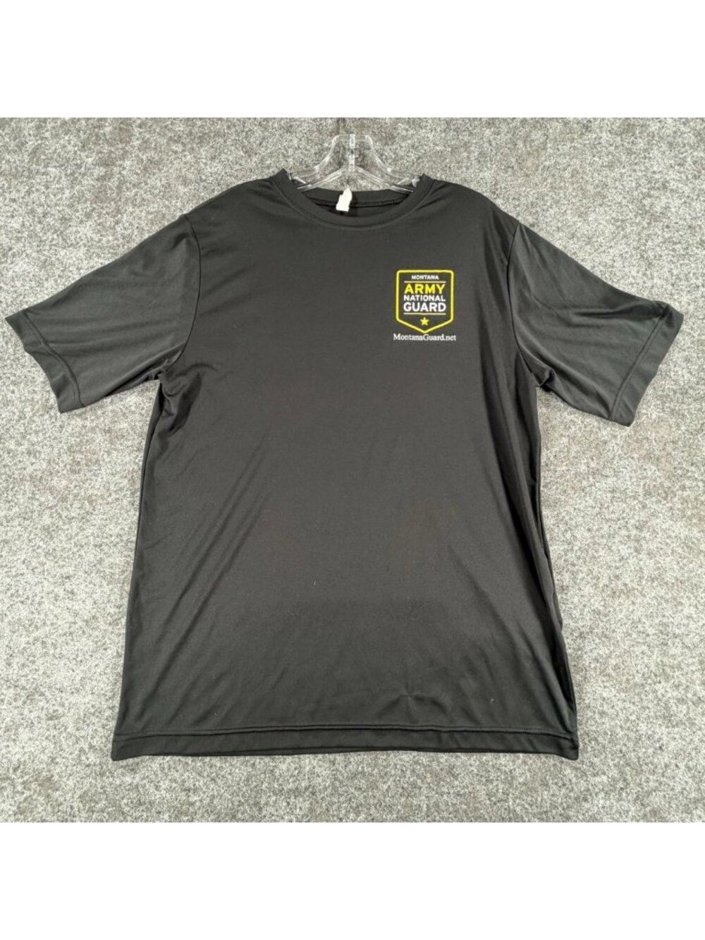 Team‎ 365 Montana Army National Guard Performance T-Shirt Mens M Black Crewneck